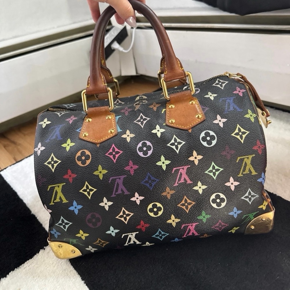 Louis Vuitton Multicolor Monogram Satchel - Dark Brown with Multicolor Print - Picture 2 of 10